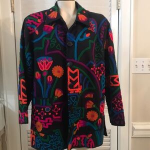 Vintage Floral Embroidered Jacket